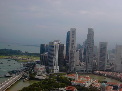 Swissôtel Stamford Hotel Singapore, Ausblick aus der 54 Etage