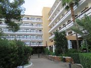 Hotel Bergantín, San Antonio, Ibiza, Spanien, Außenansicht beim Eingang