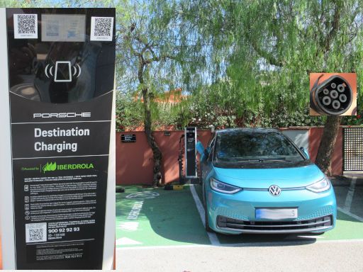 Hotel MR Les Rotes, Dénia, Spanien, Ladestation für zwei Elektrofahrzeuge