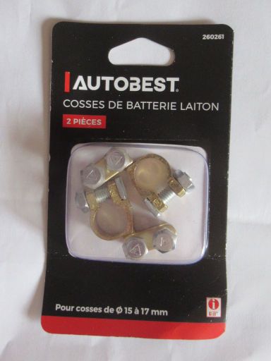 Carter-Cash, Alcalá de Henares, Spanien, AUTOBEST® 2 Batterie Kabelschuhe aus Messing, Made in China