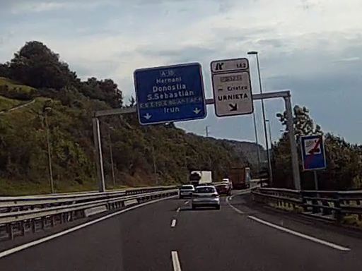 Bidegi Maut Autobahn, Baskenland, Spanien, Fahrt auf der A-636