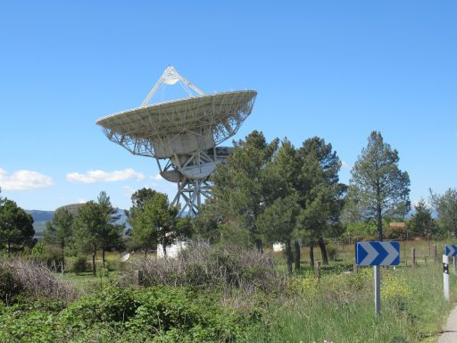 Satellitenkommunikationsstation, Buitrago del Lozoya, Spanien, Satellitenantenne