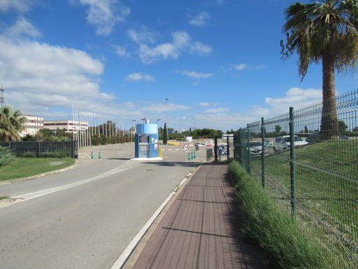 Canal Olímpic de Catalunya, Castelldefels, Spanien, Einfahrt Parkplatz