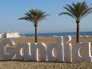 Gandía, Spanien, Strand Platja Nord