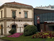 Museo del Ferrocarril de Asturias, Gijón, Spanien, Museo del Ferrocarril de Asturias, Außenansicht, Plaza de la Estación del Norte s/n, 33212 Gijón
