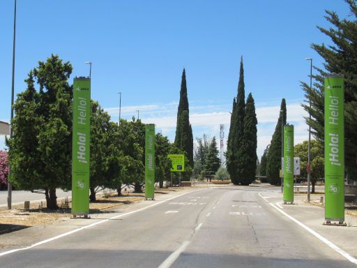 Flughafen Granada, GRX, Spanien, Zufahrt zum Parkplatz