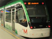 Metropolitano de Granada, Granada, Spanien, Bahnsteig Station Méndez Núñez