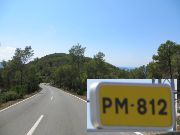 Ibiza, Spanien, Mietwagen Strecke PM–812 Sant Antoni – Santa Agnes de Corona