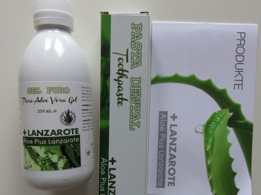 Aloe Plus Lanzarote, Yaiza, Lanzarote, Spanien, Aloe Plus Gel und Zahnpasta