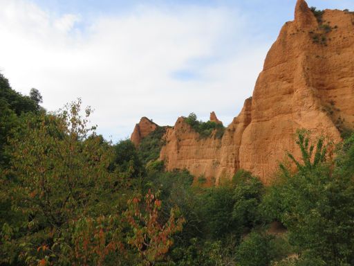 Las Médulas, Goldminen Kulturlandschaft, Spanien, Ausblick auf die Berge