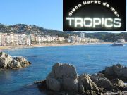 Lloret de Mar, Spanien, Bucht von Lloret de Mar und Tropics Discothek