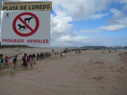 Pferderennen Derby de Loredo 2024, Loredo, Spanien, Playa de Loredo