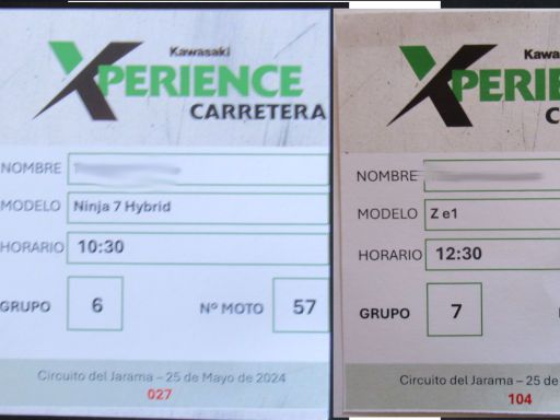 Kawasaki Xperience 2024, Madrid, Spanien, Probefahrten Ninja 7 Hybrid und Z e-1