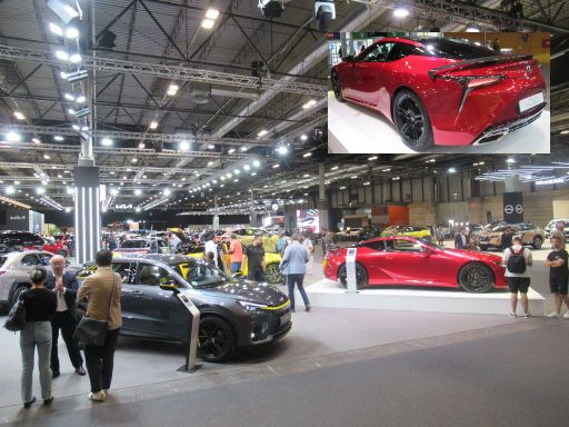 MCE Madrid Car Experience 2024, Madrid, Spanien, Halle 3 mit Lexus, Honda, Jaguar, KIA, Kngloo, MG, Nissan, SEAT und Cupra