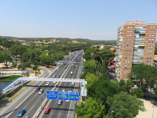 Teleférico, Madrid, Spanien, Ausblick auf die Autobahn