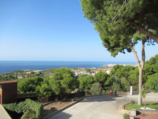 Cueva de Nerja, Maro, Spanien, Blick vom Restaurant auf die Küste