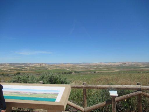 Naturpark Bardenas Reales, Navarra, Spanien, Ausblick Nähe vom Informationszentrum