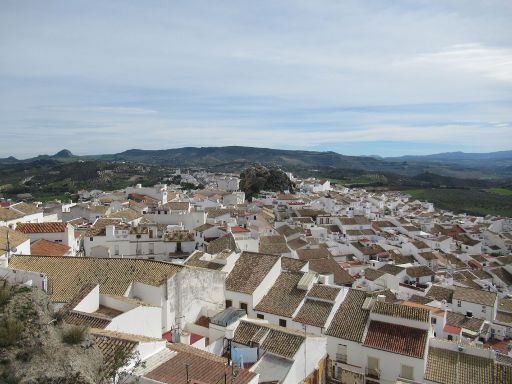 Olvera, Spanien, Blick auf die Dächer