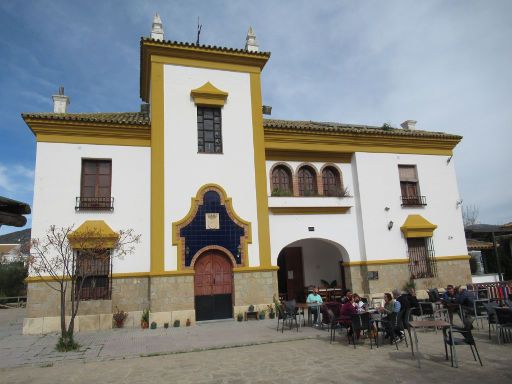 Vía Verde de la Sierra, Olvera, Spanien, ehemaliges Bahnhofsgebäude