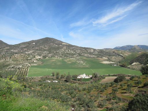 Vía Verde de la Sierra, Olvera, Spanien, Panoramablick in die Landschaft