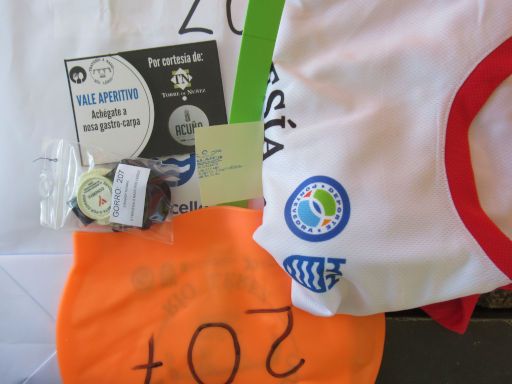 II Travesía a nado Río Lérez 2024, Schwimmwettbewerb, Pontevedra, Spanien, Starterpaket mit Badekappe, Chip Zeitmessung, Gutschein Baguette, Band für Wertsachenaufbewahrung, T-Shirt und Kugelschreiber