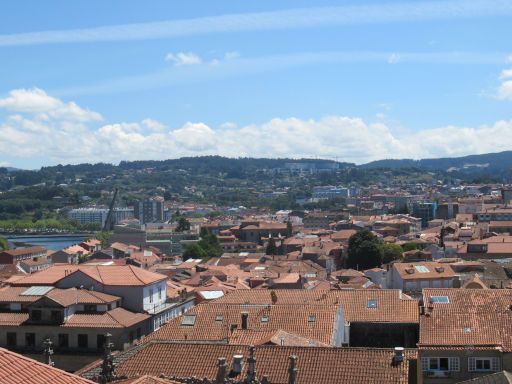 Real Basilica de Santa Maria la Mayor de Pontevedra, Pontevedra, Spanien, Ausblick von der Aussichtsplattform