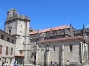 Real Basilica de Santa Maria la Mayor de Pontevedra, Pontevedra, Spanien, Außenansicht am Praza de Alonso de Fonseca