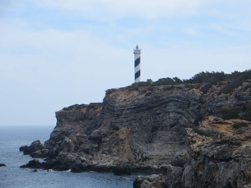 Portinatx, Ibiza, Spanien, Leuchtturm