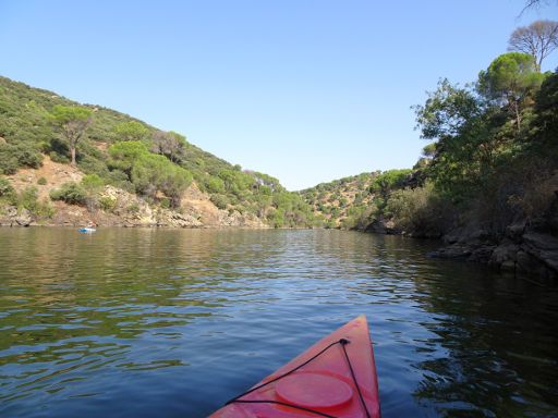 Finca El Recreo, Kanu Verleih, San Martín de Valdeiglesias, Spanien, Kanufahrt auf dem Stausee Picadas