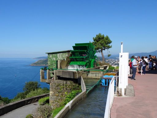 Monte Igueldo, Río misterioso, San Sebastian, Spanien, Wasserbahn mit Schaufelradantrieb