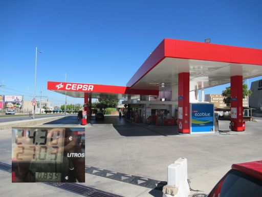 LPG, Autogas Tankstellen, Spanien, CEPSA Tankstelle 0,899 € pro Liter LPG im Oktober 2023