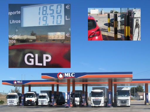 LPG, Autogas Tankstellen, Spanien, Freie Tankstelle MLC 0,939 € pro Liter LPG im November 2023