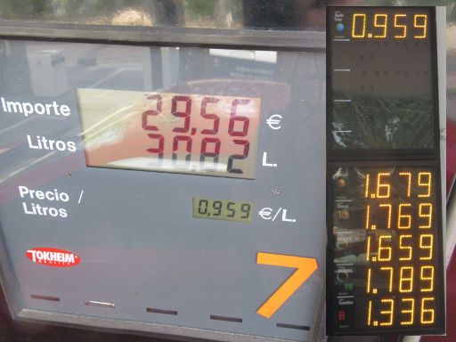 LPG, Autogas Tankstellen, Spanien, Repsol Tankstelle, Sabiñanigo, 0,959 € pro Liter LPG im Oktober 2023