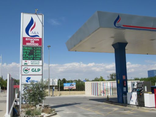 LPG, Autogas Tankstellen, Spanien, Freie Tankstelle A & A in Albacete 0,818 € pro Liter LPG im Juni 2024