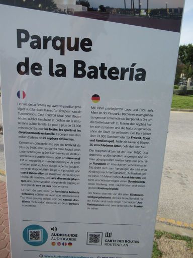 Park La Batería, Torremolinos, Spanien, Information auf Deutsch