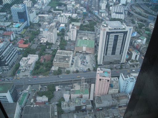 Baiyoke Sky Hotel, Bangkok, Thailand, Ausblick aus dem Fenster