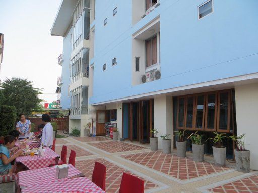 J2 Hotel, Mae Sot, Thailand, Außenbereich für das Frühstück