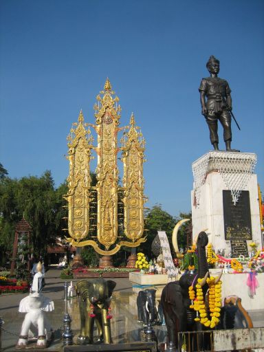 Chiang Rai, Thailand, König Mengrai Statue