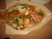 Fisch / Thai Restaurant, Red Snapper für 250,– Thai Baht im Or Ah Harn Thai