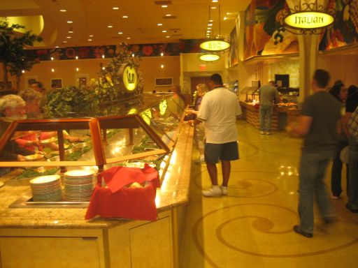 South Point Hotel & Casino, Las Vegas, Nevada, USA, ein Teil vom Frühstücksbuffet
