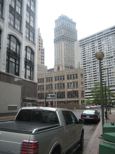 Detroit, Michigan, Vereinigte Staaten von Amerika, alte Hochhäuser