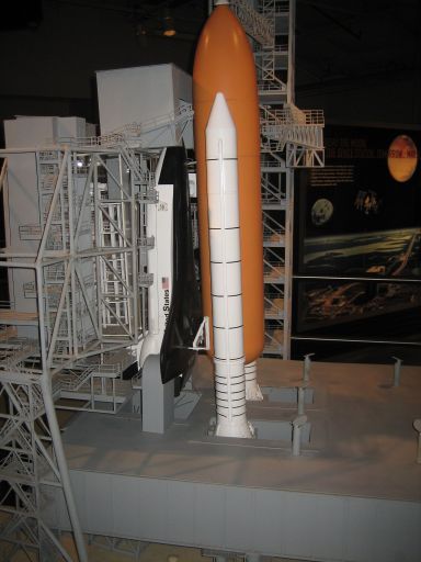 Kennedy Space Center, Cape Canaveral, Florida, USA, Space Shuttle Modell